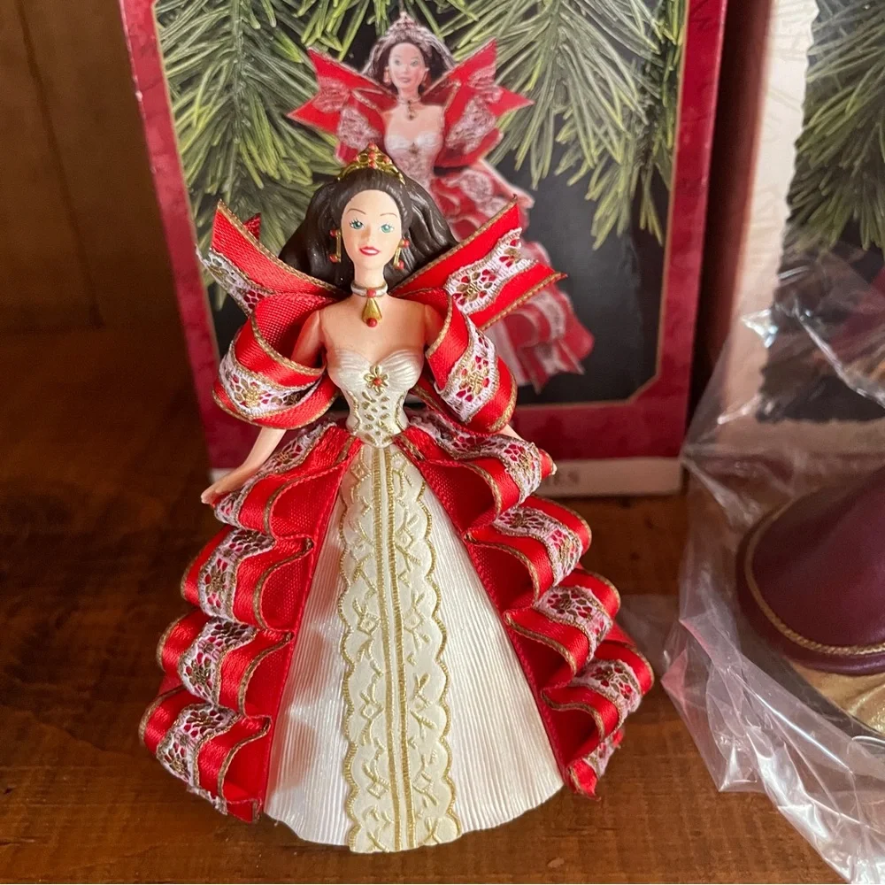 Lot Of 3 Holiday Barbie Hallmark Christmas Ornaments 1994 1996 1997